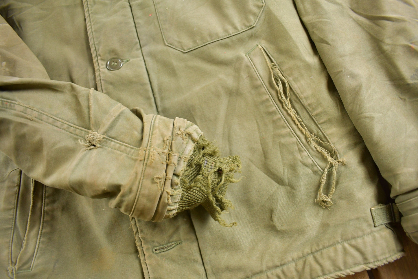 Vintage 1962 N Navy Deck Jacket Men's Medium from propervintagecanada
