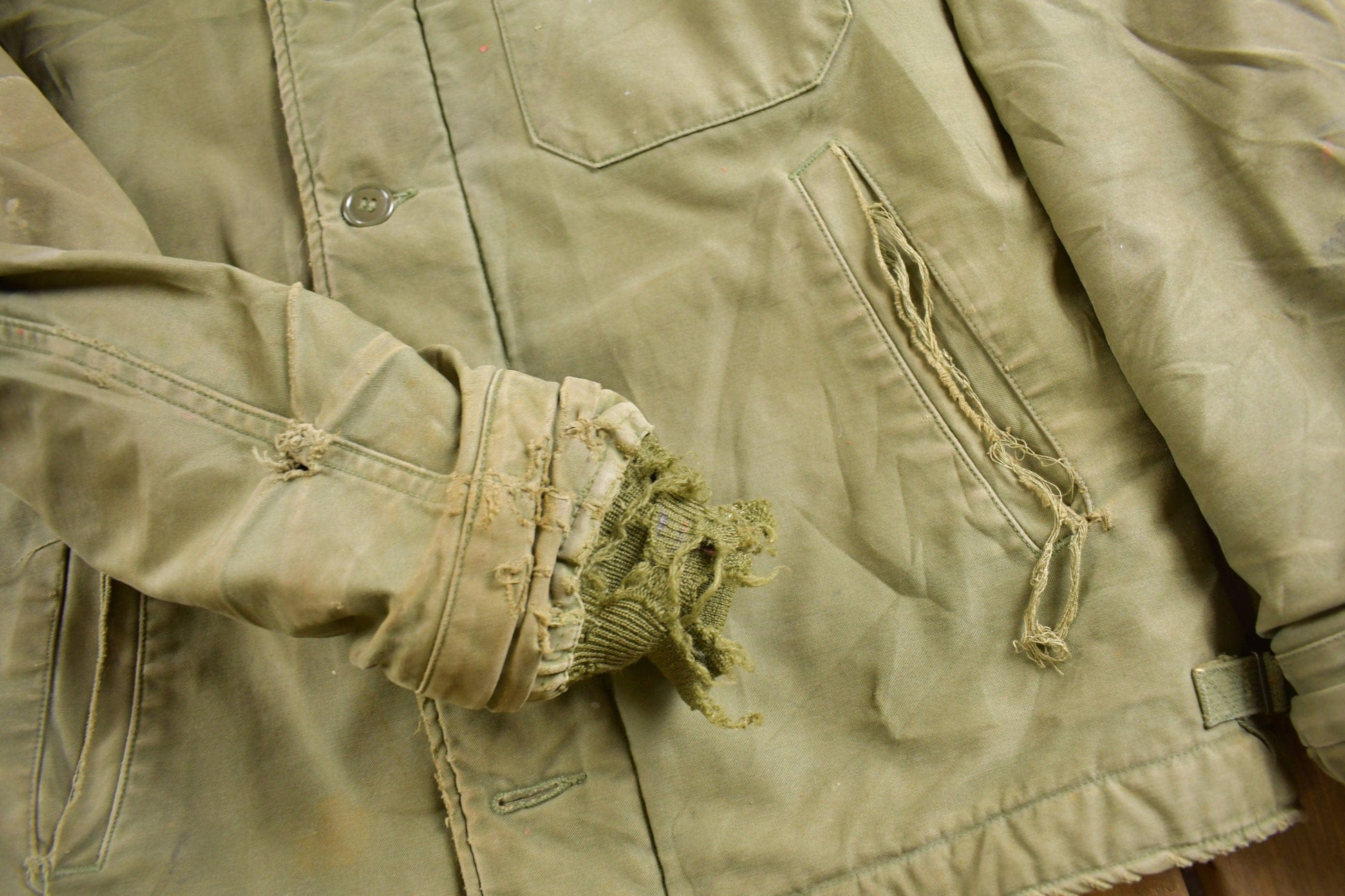 Vintage 1962 N Navy Deck Jacket Men's Medium from propervintagecanada