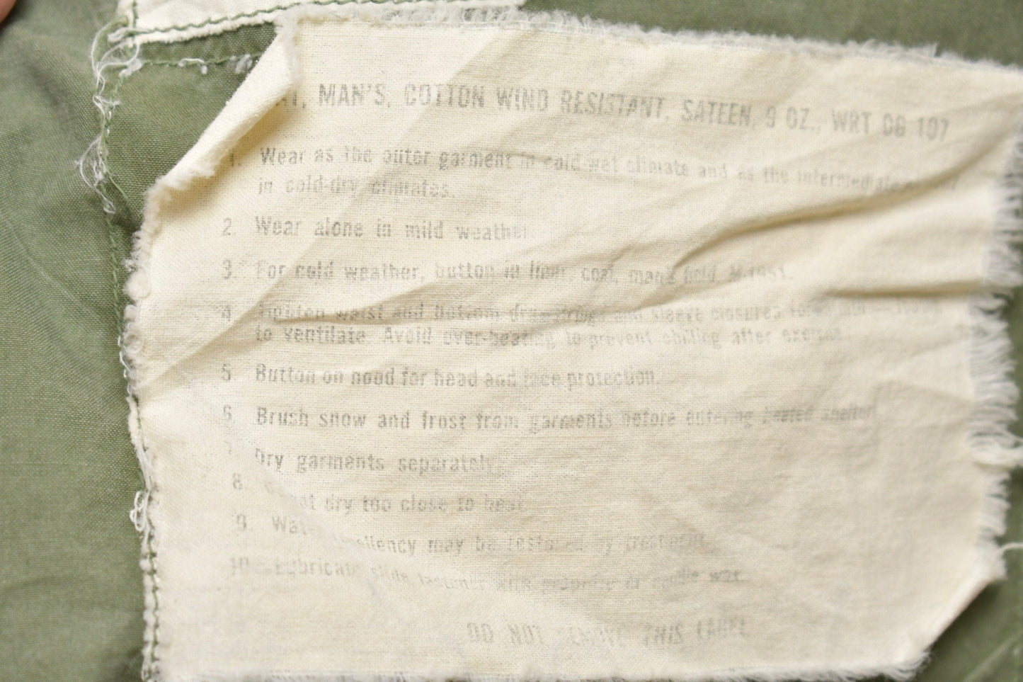Vintage 1964 Army Military Sateen Field Jacket Men's Small Short from propervintagecanada