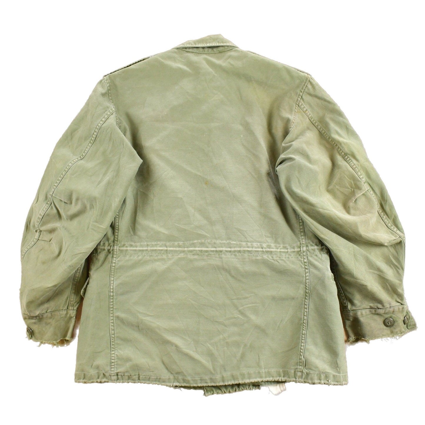 Vintage 1964 Army Military Sateen Field Jacket Men's Small Short from propervintagecanada