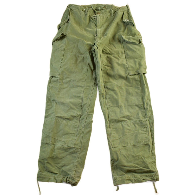 Vintage 1967 Military OG-107 Sateen Combat Cargo Fatigue Pants Men's 34 x 30 from propervintagecanada