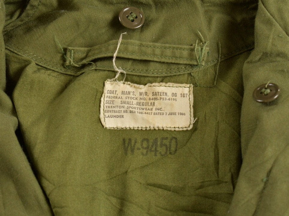 Vintage 1967 OG 107 Military Field Coat Men's Small from propervintagecanada