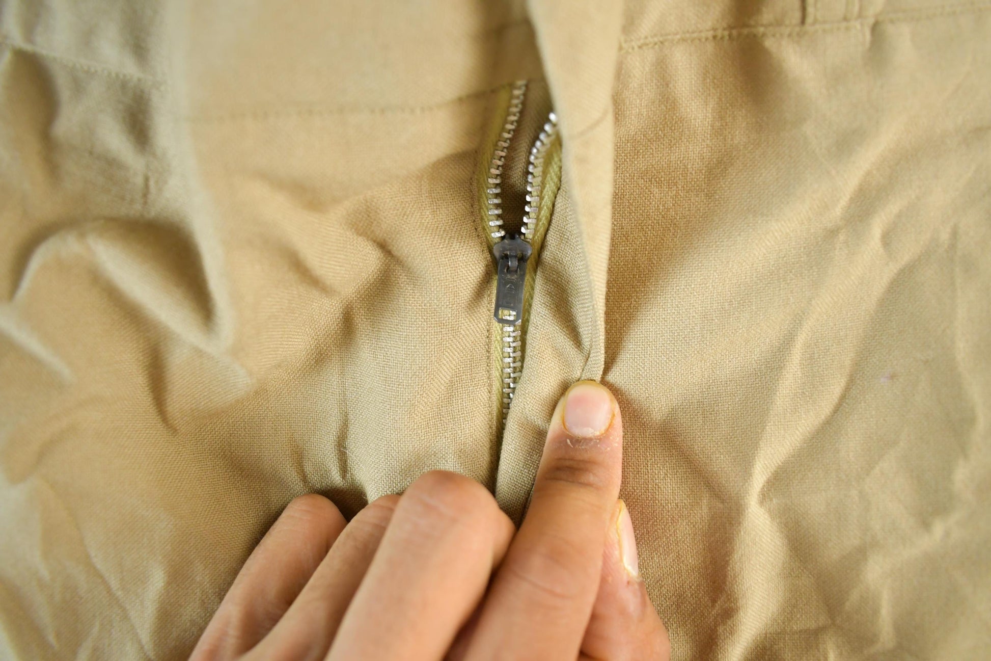 Vintage 1968 Army Tropical Wool Khaki Pants Men's Small 30 x 31 from propervintagecanada