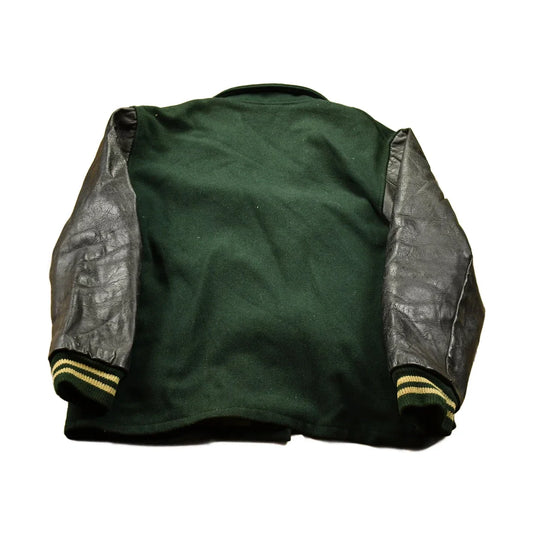 Vintage 1969 Leather Varsity Jacket Men's Large from propervintagecanada