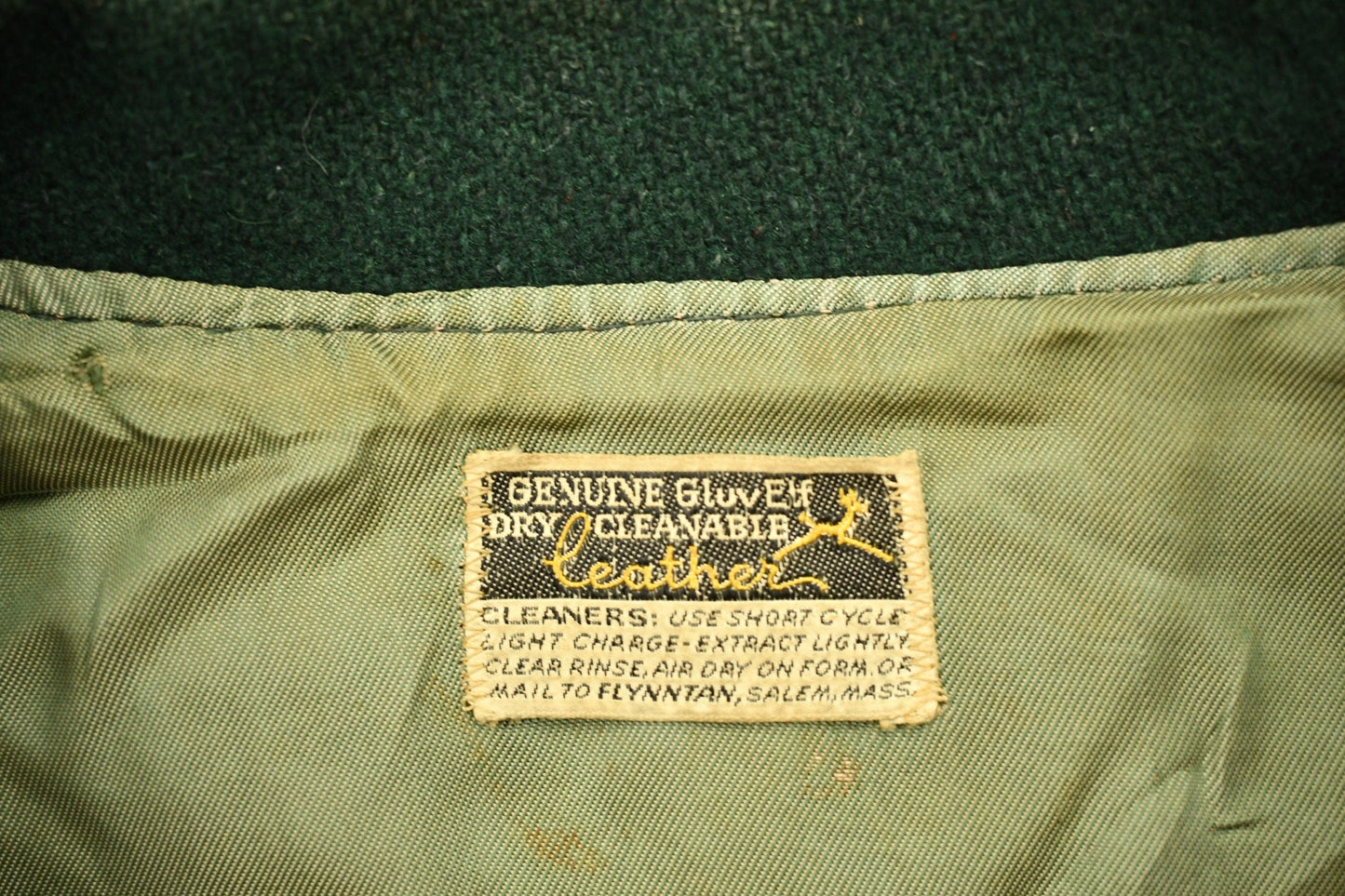 Vintage 1969 Leather Varsity Jacket Men's Large from propervintagecanada