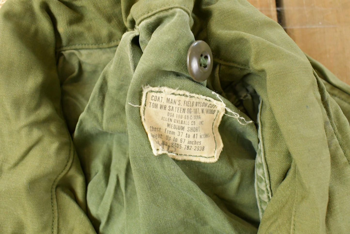 Vintage 1969 Military Field Coat Men's Medium from propervintagecanada