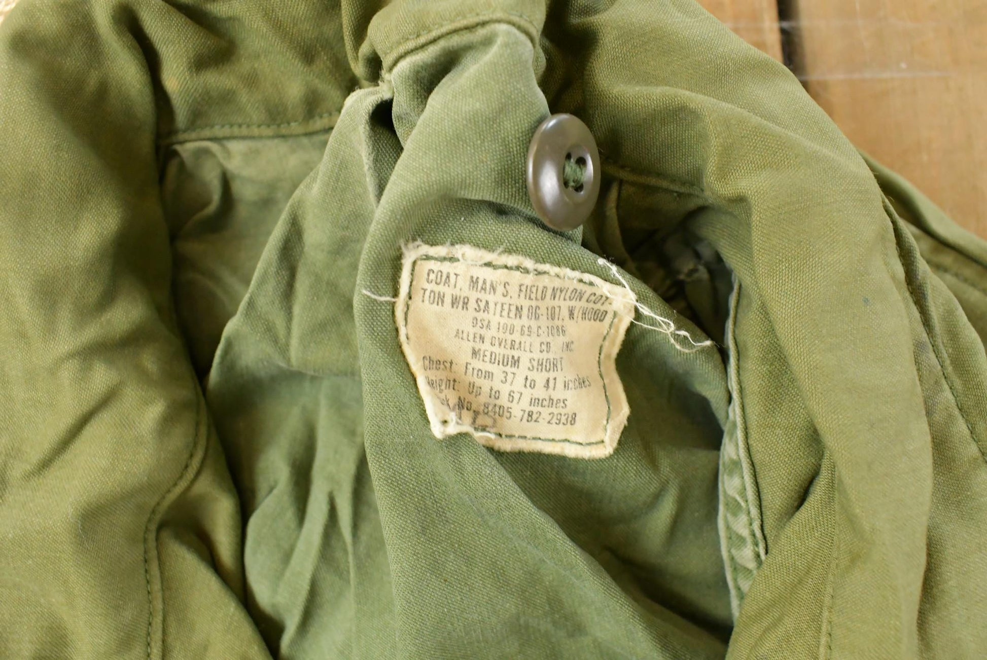 Vintage 1969 Military Field Coat Men's Medium from propervintagecanada