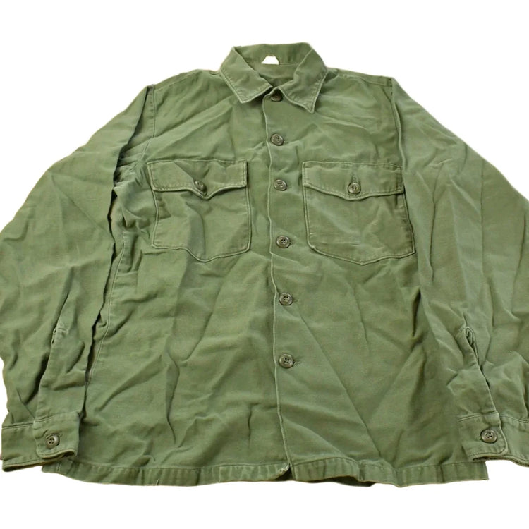 Vintage 1969 OG-107 Military Sateen Shirt Men's Medium from propervintagecanada