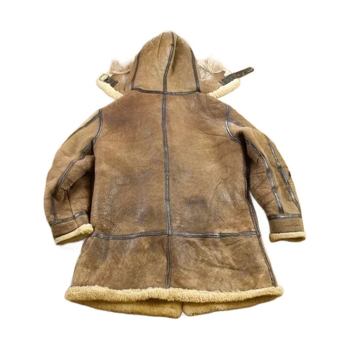 Vintage 1970 Avirex LTD Bomber Pilot Shearling Coat Men's Large from propervintagecanada