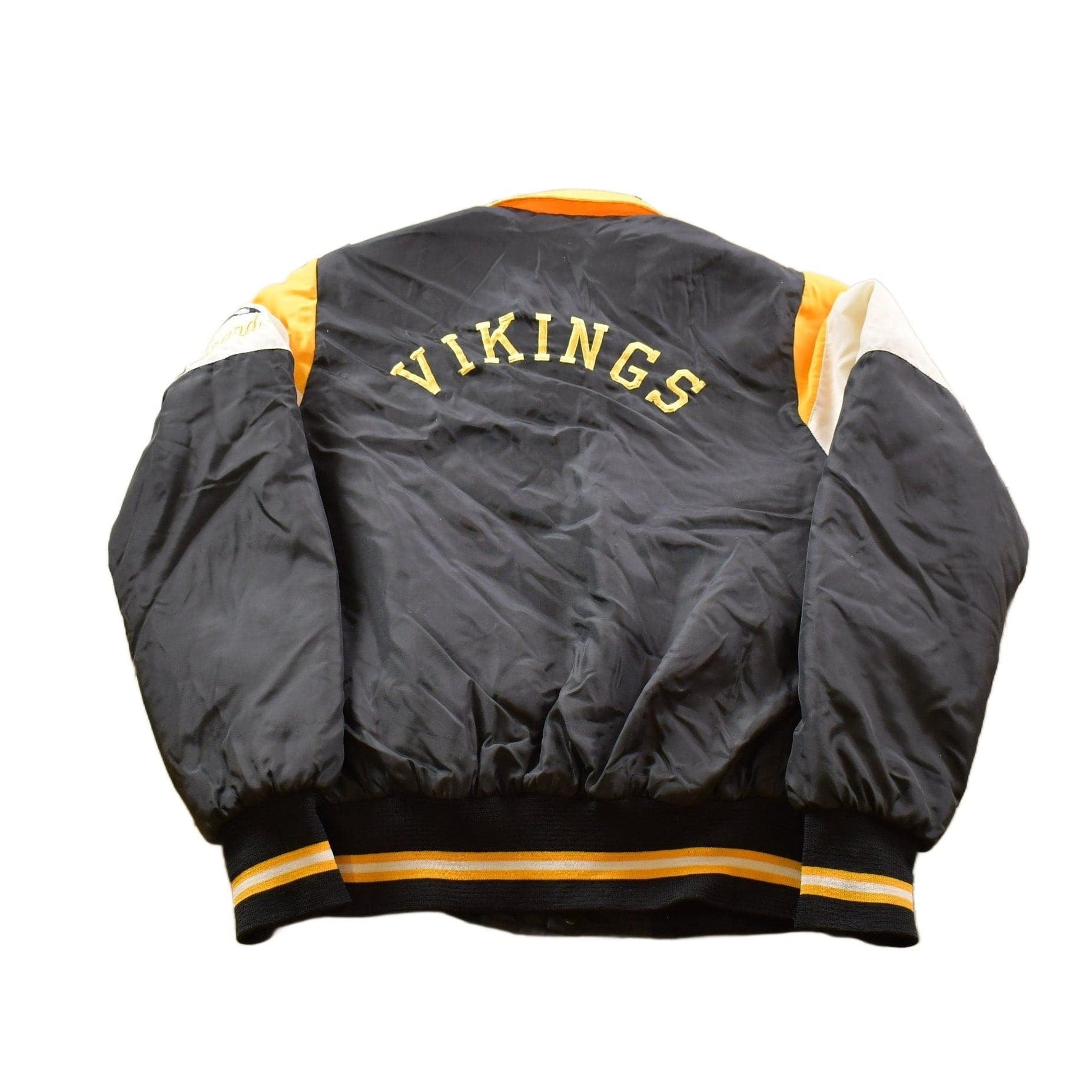 Vintage 1970 Embroidered Vikings Football Bomber Bomber Jacket Men's Medium from propervintagecanada