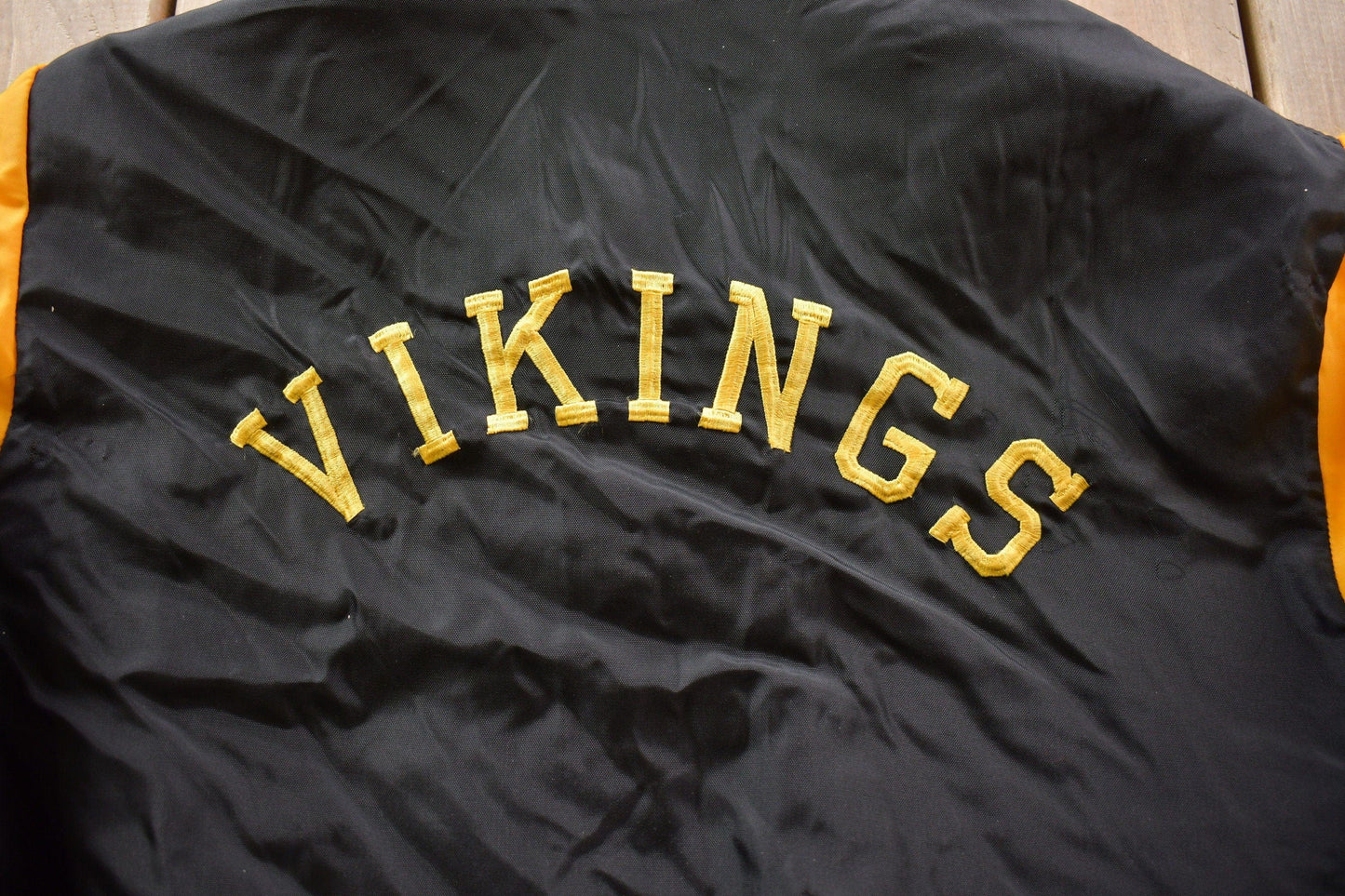 Vintage 1970 Embroidered Vikings Football Bomber Bomber Jacket Men's Medium from propervintagecanada