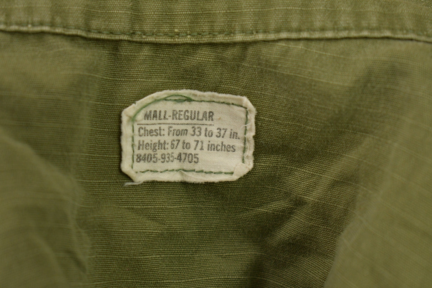Vintage 1970 OG 107 Military Button Up Shirt from propervintagecanada