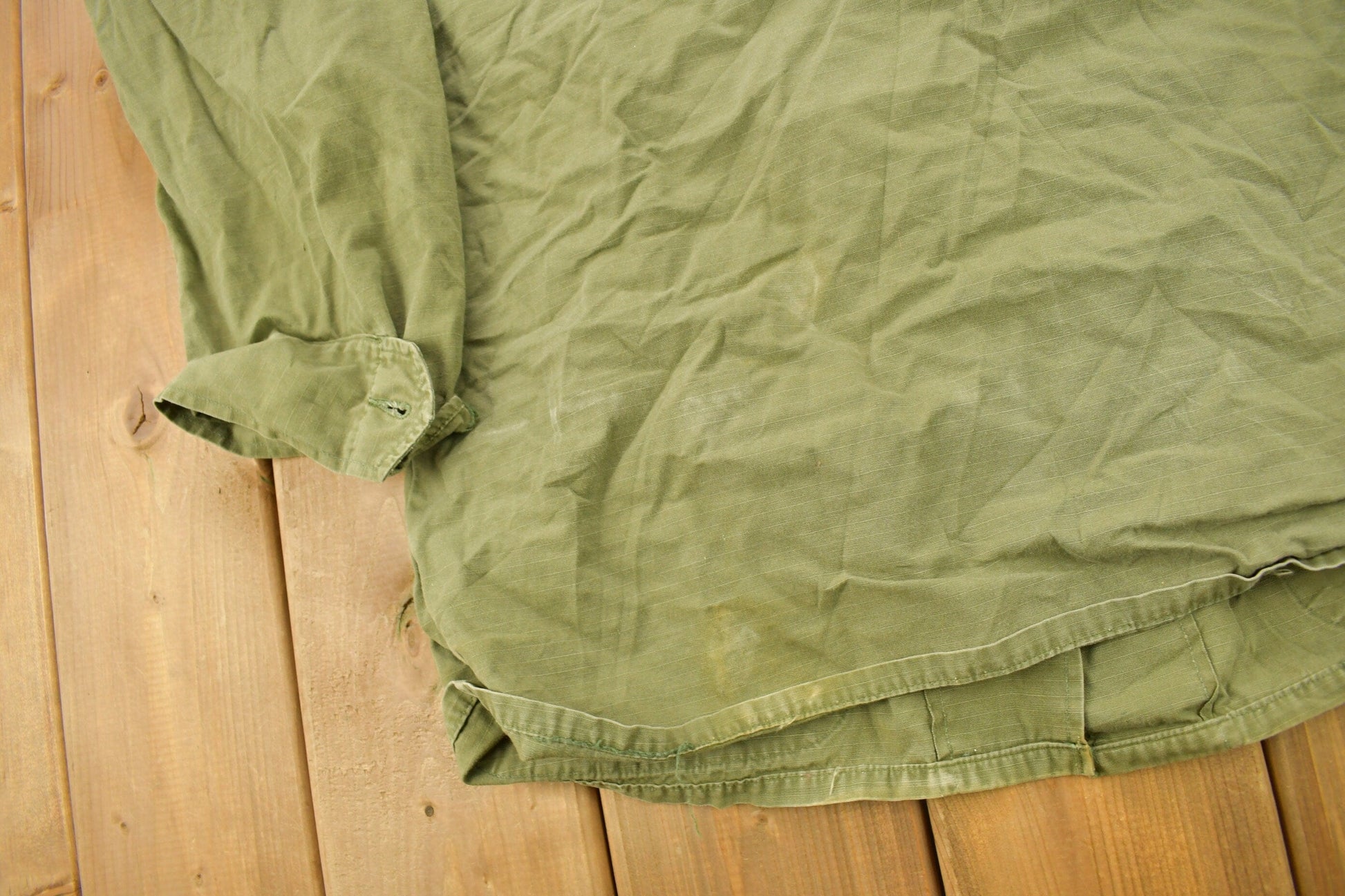 Vintage 1970 OG 107 Military Button Up Shirt from propervintagecanada