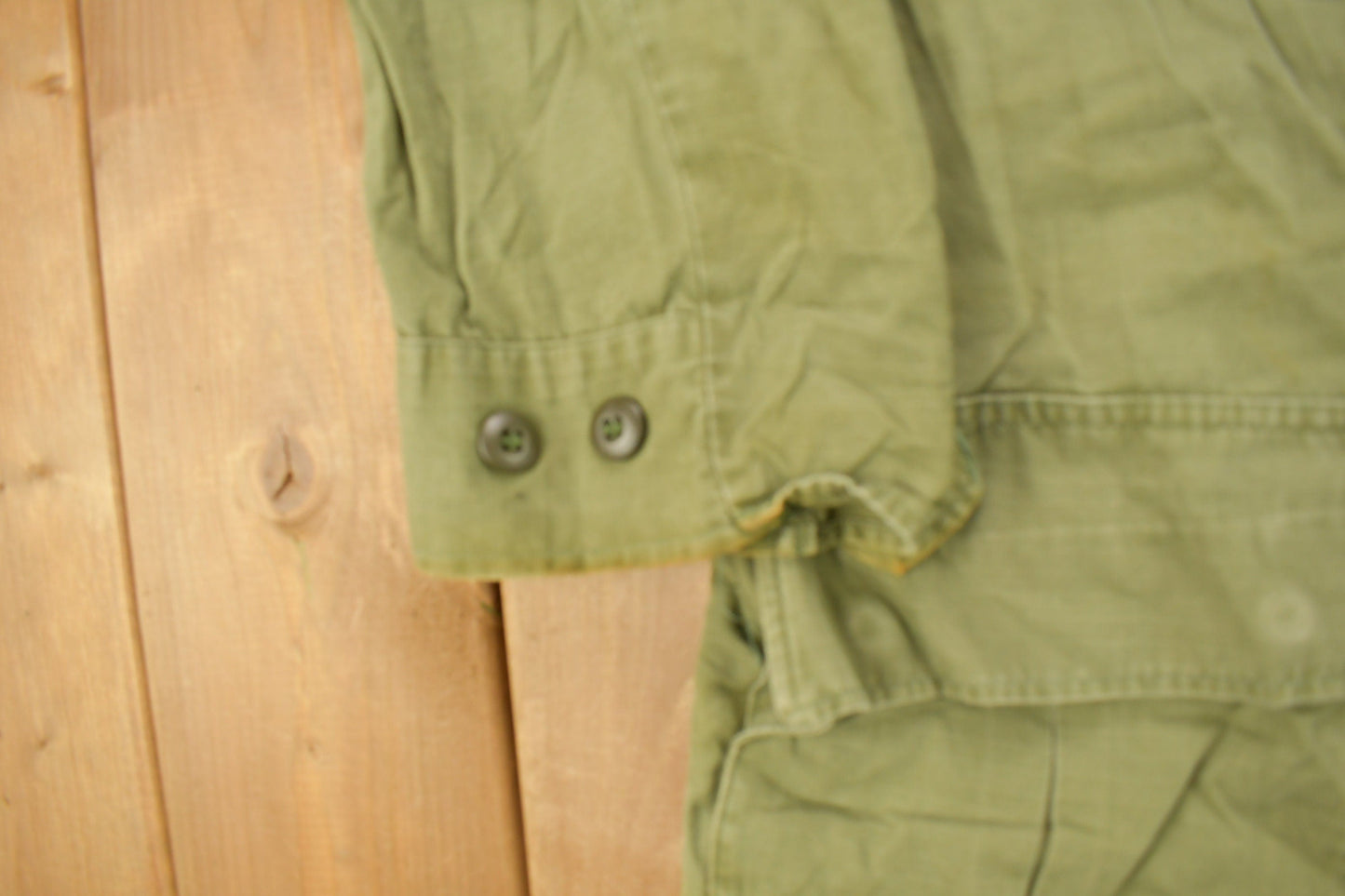 Vintage 1970 OG 107 Military Button Up Shirt from propervintagecanada