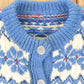Vintage 1970's Abstract Snowflake Wool Knit Cardigan Sweater Women's S from propervintagecanada