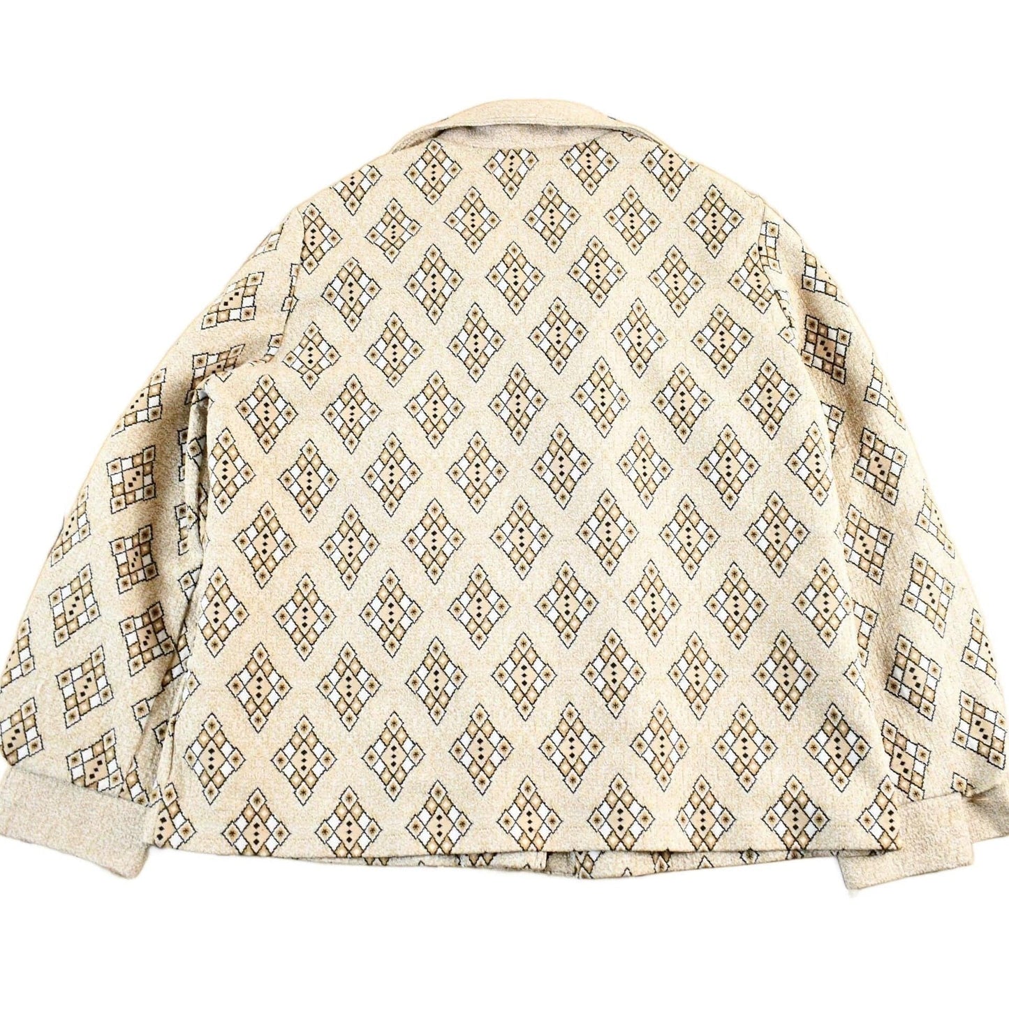 Vintage 1970's Argyle Pattern Button Up Shirt Women's Medium from propervintagecanada