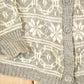 Vintage 1970's Bemidji Abstract Snowflake Wool Knit Cardigan Sweater Men's S from propervintagecanada