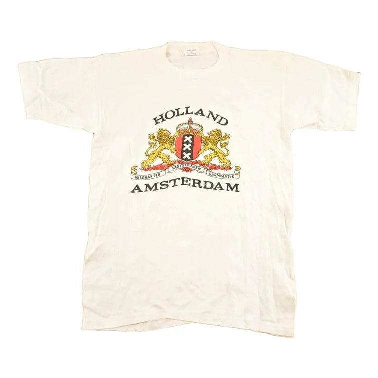 Vintage 1970's Holland Amsterdam Souvenir Travel T-Shirt Men's S from propervintagecanada