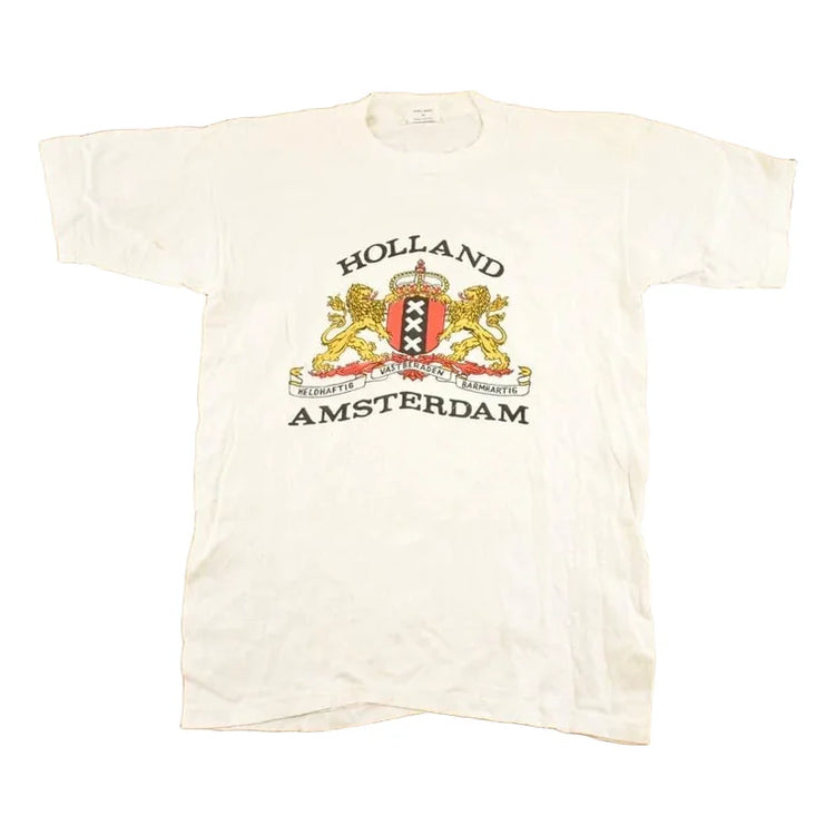 Vintage 1970's Holland Amsterdam Souvenir Travel T-Shirt Men's S from propervintagecanada