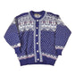 Vintage 1970's Nordstrikk Abstract Snowflake Wool Knit Cardigan Sweater Men's L from propervintagecanada