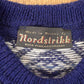 Vintage 1970's Nordstrikk Abstract Snowflake Wool Knit Cardigan Sweater Men's L from propervintagecanada