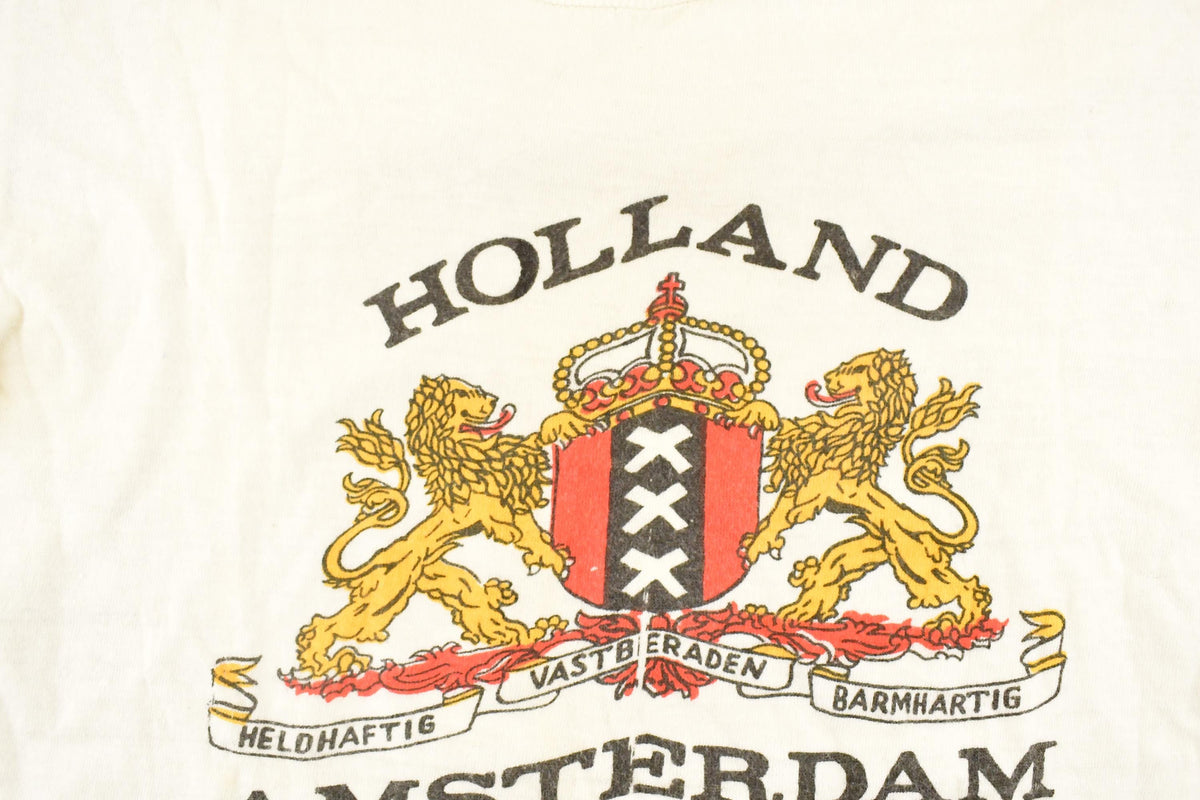 Vintage 1970's Victoria Amsterdam Holland Souvenir Travel T-Shirt Men's S from propervintagecanada
