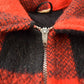 Vintage 1970s 100% Wool Buffalo Plaid Zip Up Jacket from propervintagecanada