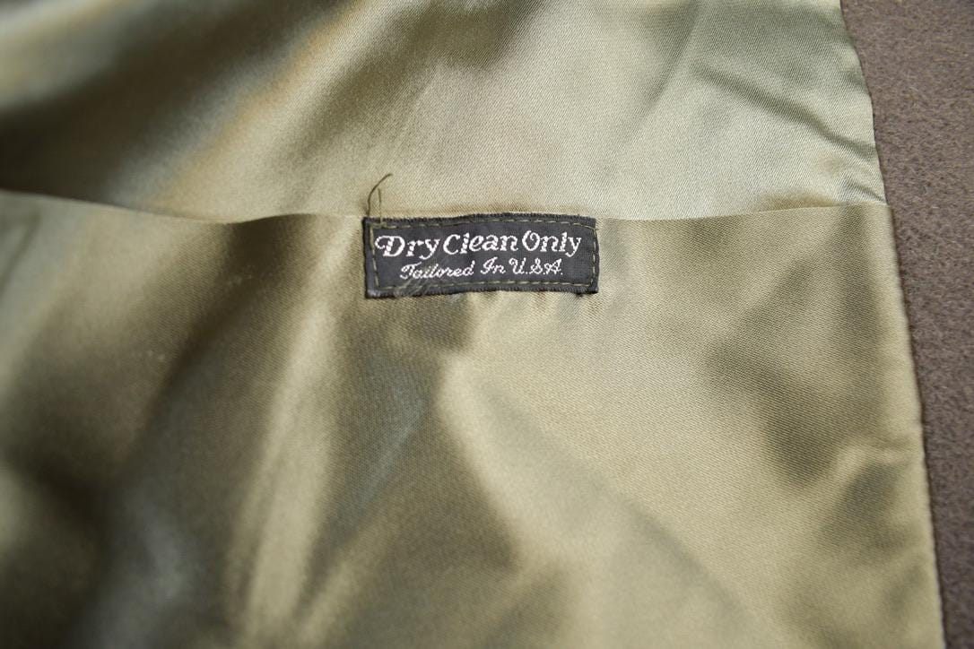 Vintage 1970s 100% Wool Button Up Over Coat Made In USAMen's Large from propervintagecanada