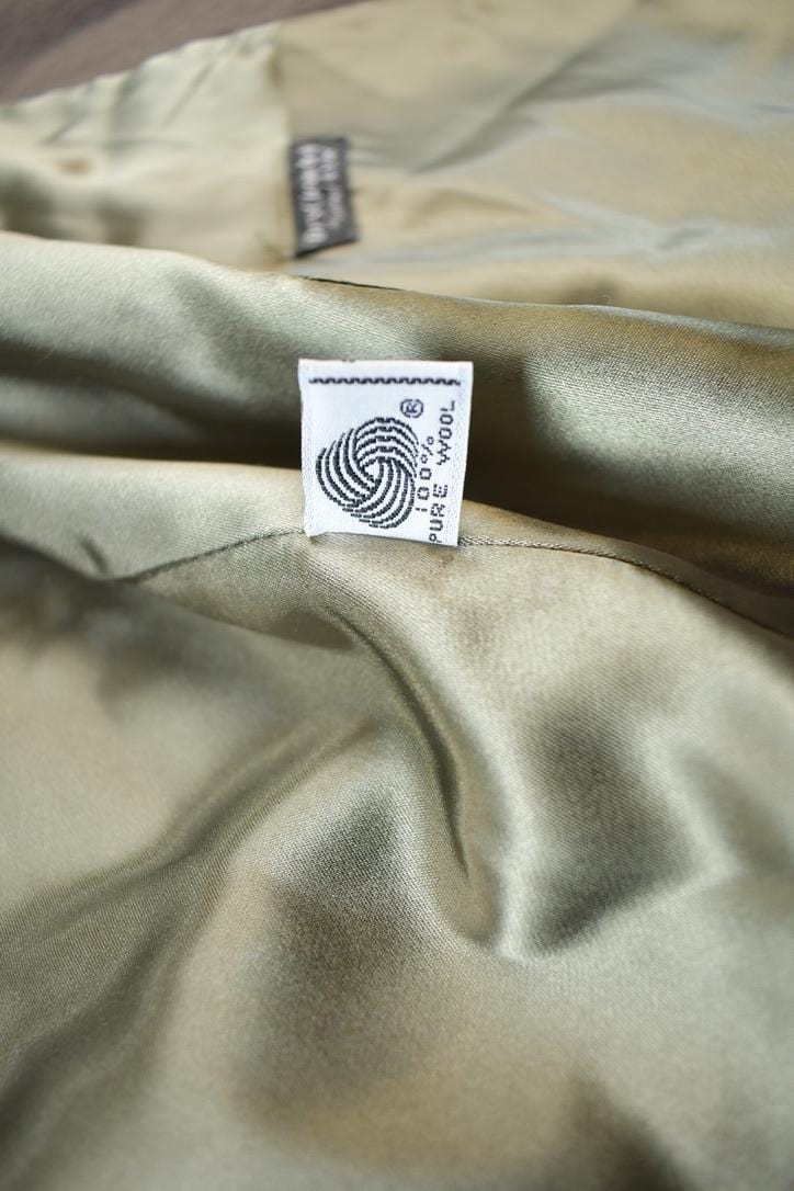 Vintage 1970s 100% Wool Button Up Over Coat Made In USAMen's Large from propervintagecanada