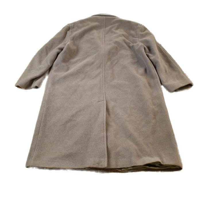 Vintage 1970s 100% Wool Button Up Over Coat Made In USAMen's Large from propervintagecanada