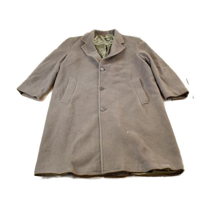 Vintage 1970s 100% Wool Button Up Over Coat Made In USAMen's Large from propervintagecanada