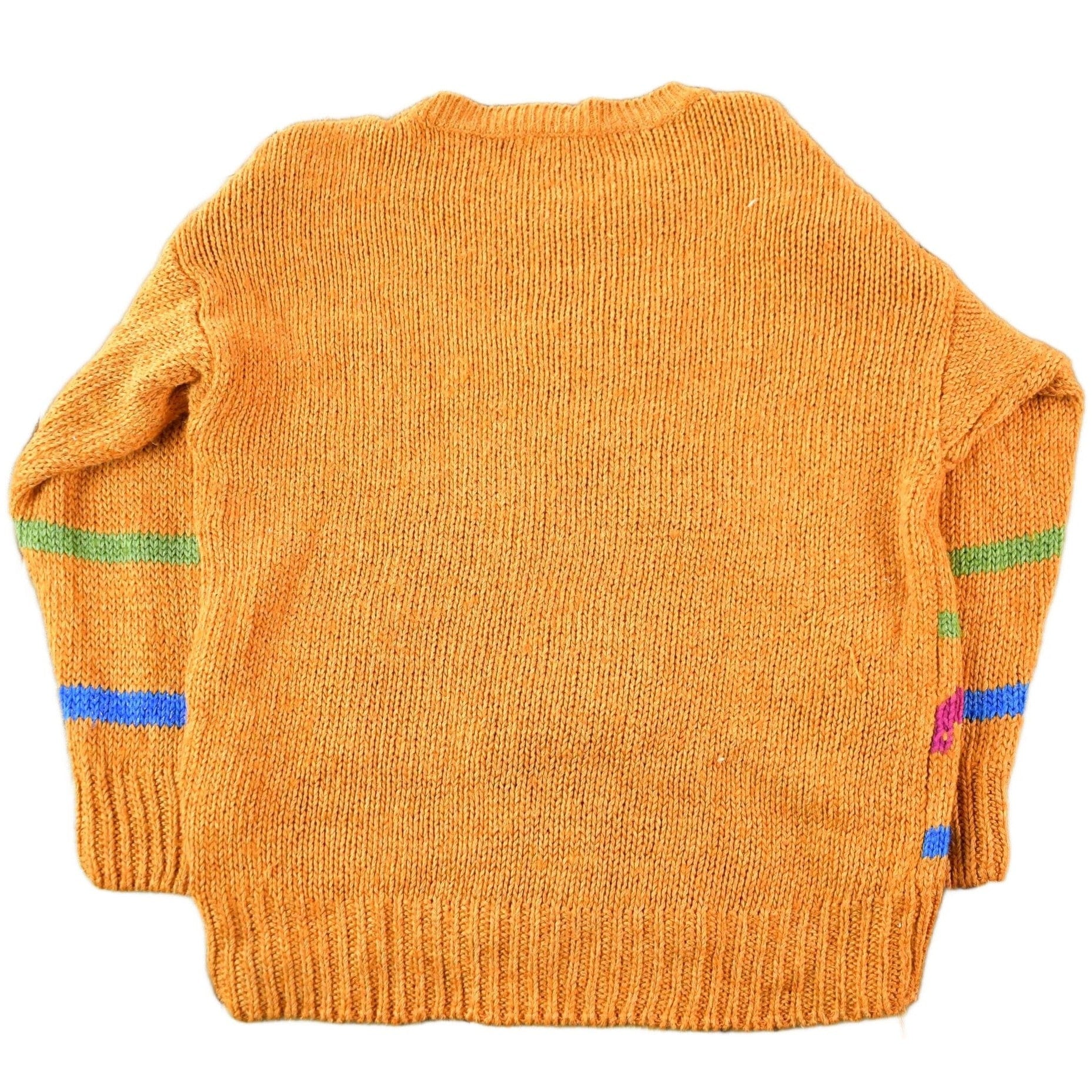 Vintage 1970s 1980s Abstract Floral Knit Sweater Women's S from propervintagecanada