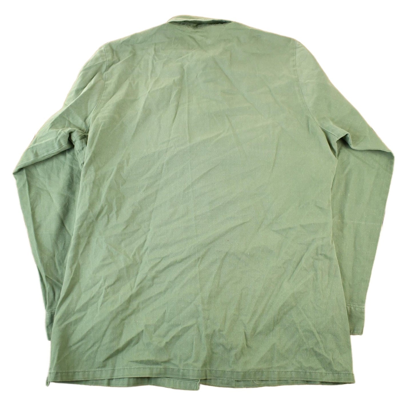 Vintage 1970s 1980s Army OG-107 Military Sateen Shirt Men's Large from propervintagecanada