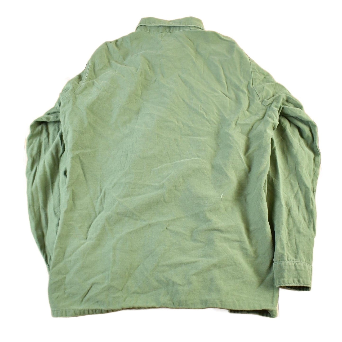 Vintage 1970s 1980s Army OG-107 Military Sateen Shirt Men's Medium from propervintagecanada