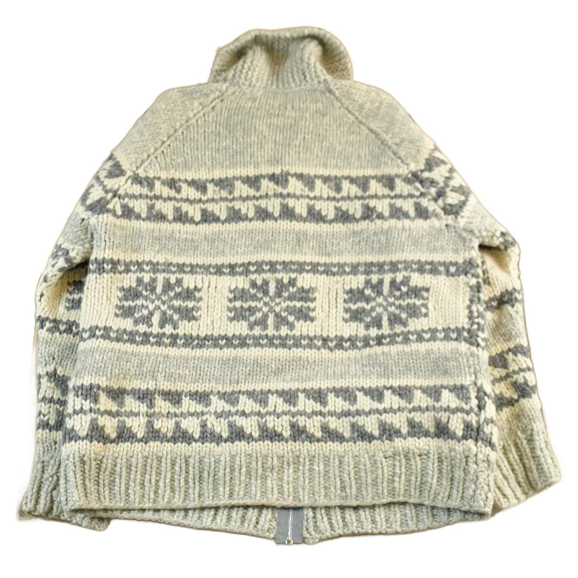 Vintage 1970s 1980s Hand-Knit Cowichan Sweater Men's Medium from propervintagecanada