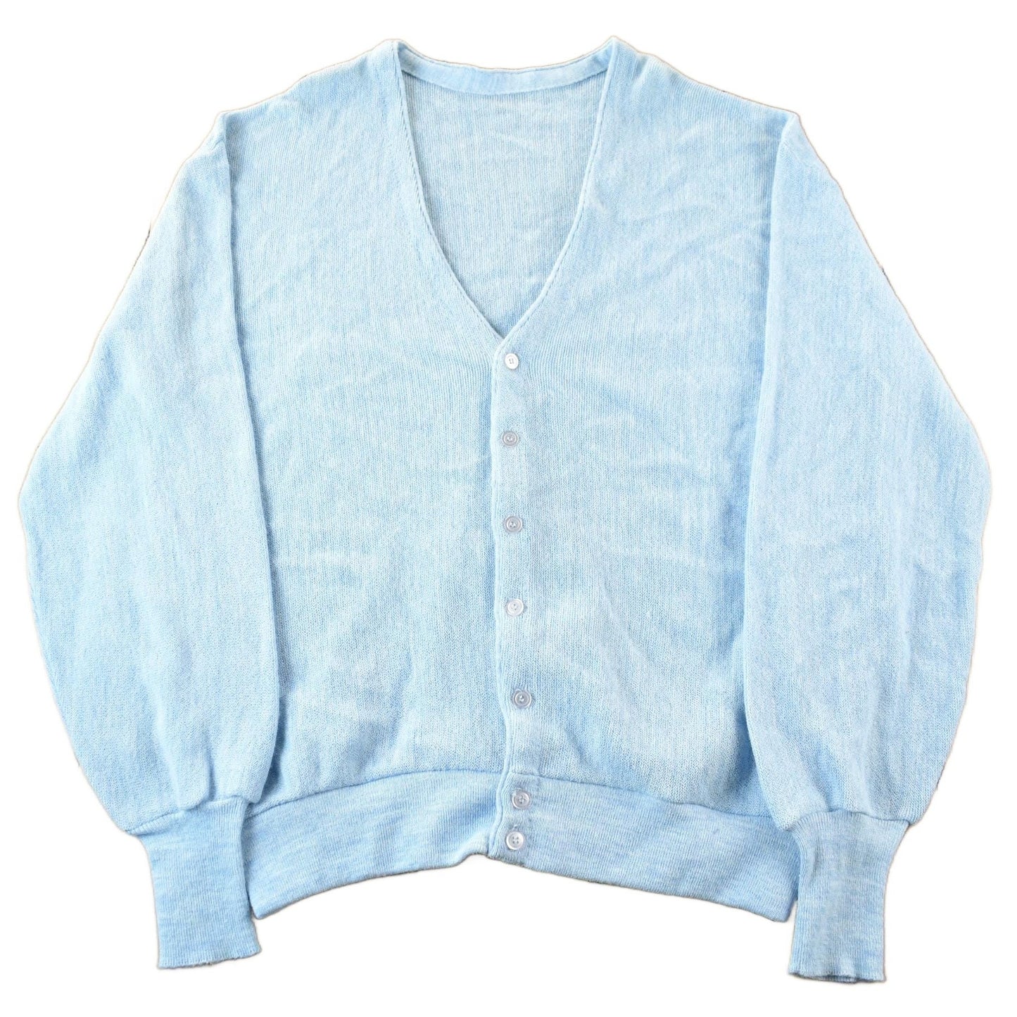 Vintage 1970s 1980s Knit Cardigan Sweater Men's 2XL from propervintagecanada