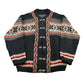 Vintage 1970s A.S Evebofos Nordic Wool Knit Clasped Cardigan Sweater Men's XL from propervintagecanada