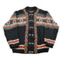 Vintage 1970s A.S Evebofos Nordic Wool Knit Clasped Cardigan Sweater Men&