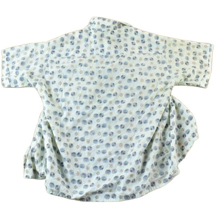 Vintage 1970s Abstract Dots Button Up Shirt Men's Large from propervintagecanada