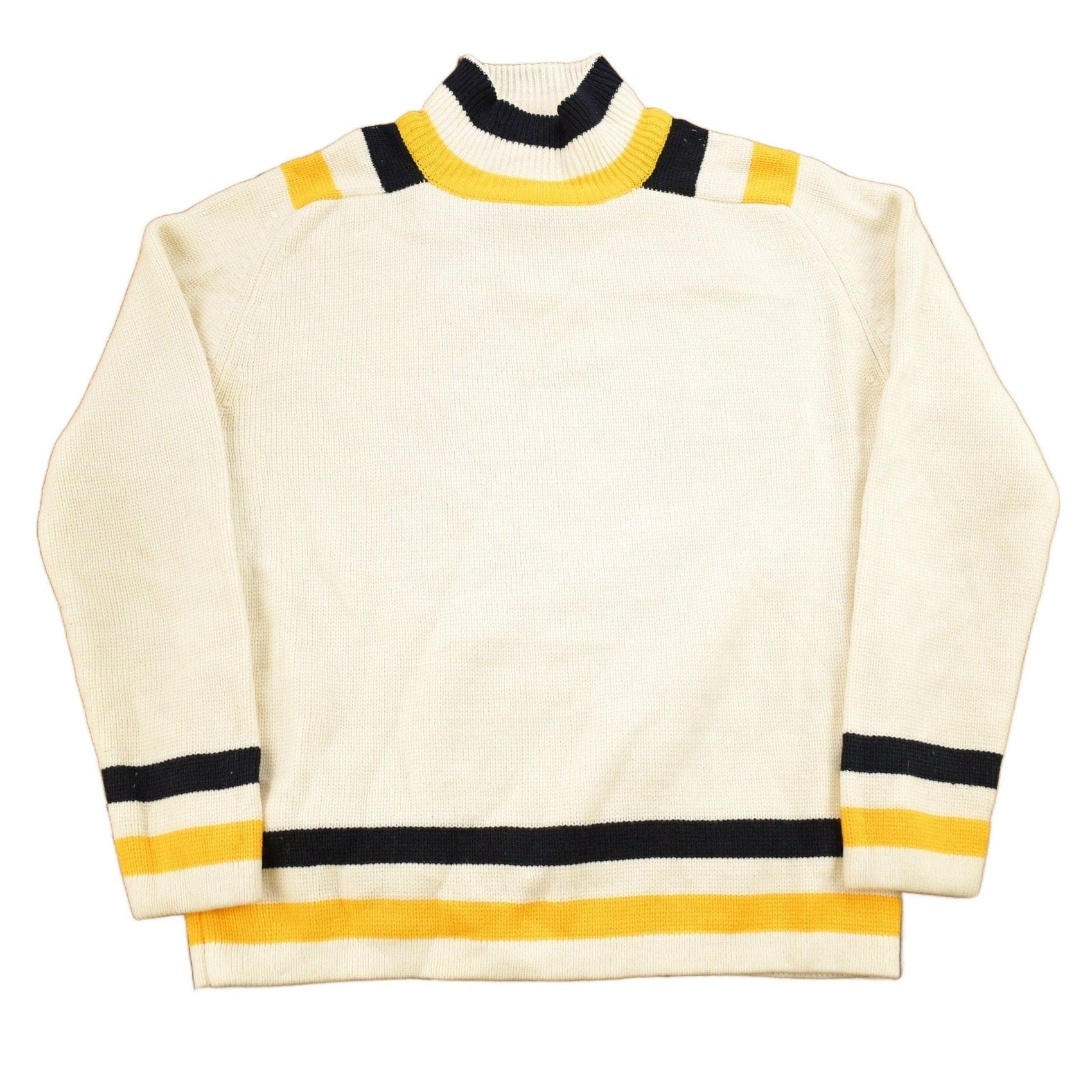 Vintage 1970s Acrylic Knitted Mockneck Sweater Men's Small from propervintagecanada