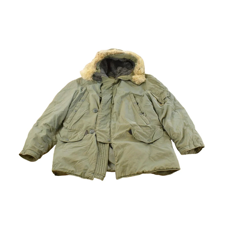 Vintage 1970s Air Force Type N-3B Snorkel Parka Flyer Military Flight Jacket Men's Medium from propervintagecanada