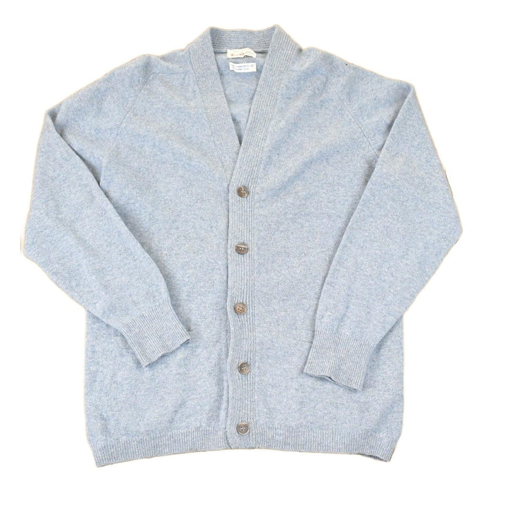Vintage 1970s Alan Paine Knit Cardigan Lambswool Sweater Men's M from propervintagecanada