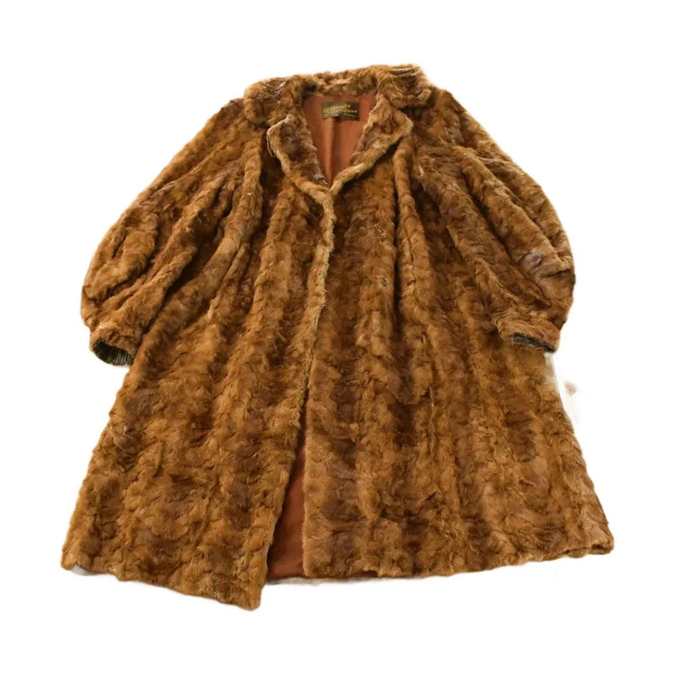 Vintage 1970s Albrecht Furs Full Length Brown Mink Fur Coat Adult M Men's Medium from propervintagecanada