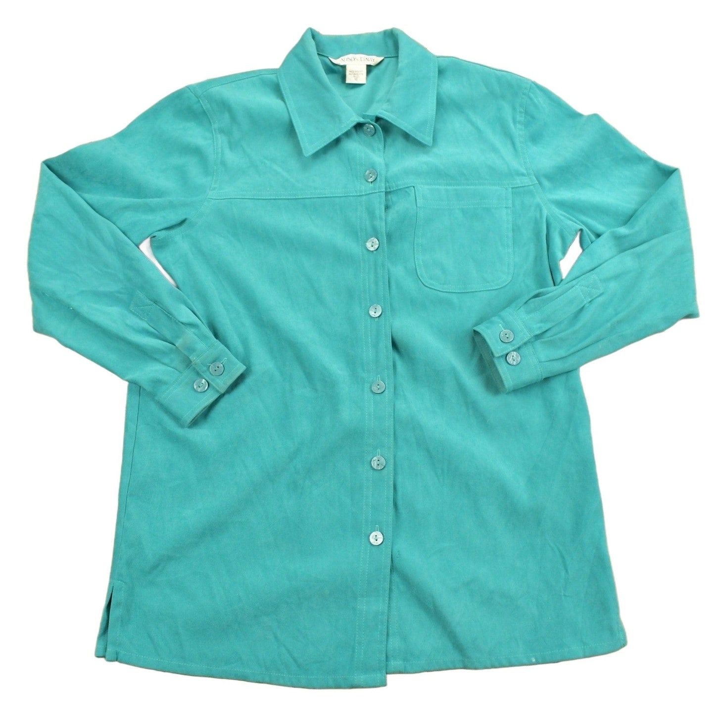 Vintage 1970s Allison Daley Blank Button Up Shirt Men's Medium from propervintagecanada