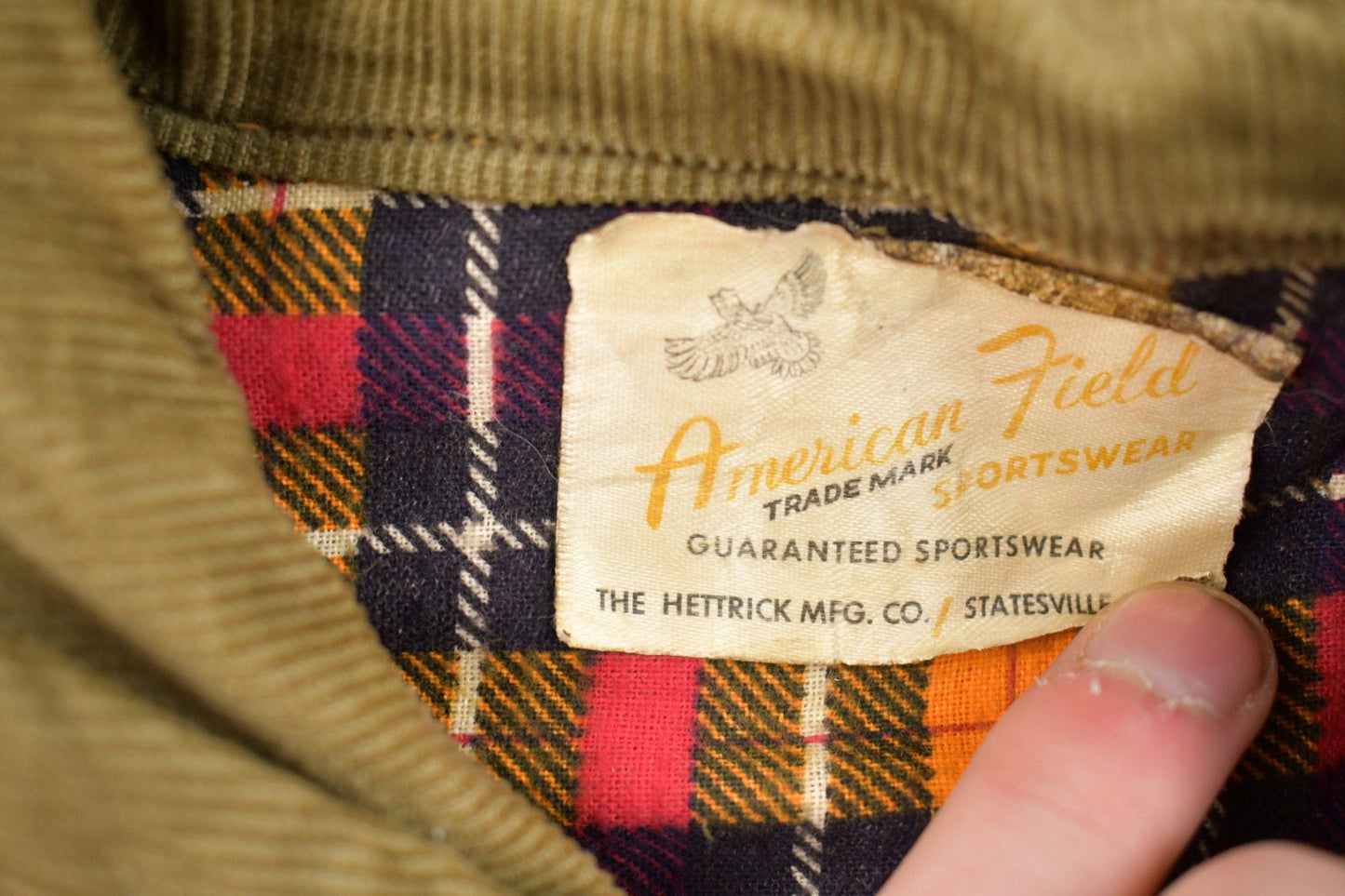 Vintage 1970s American Field Canvas Jacket Men's Medium from propervintagecanada