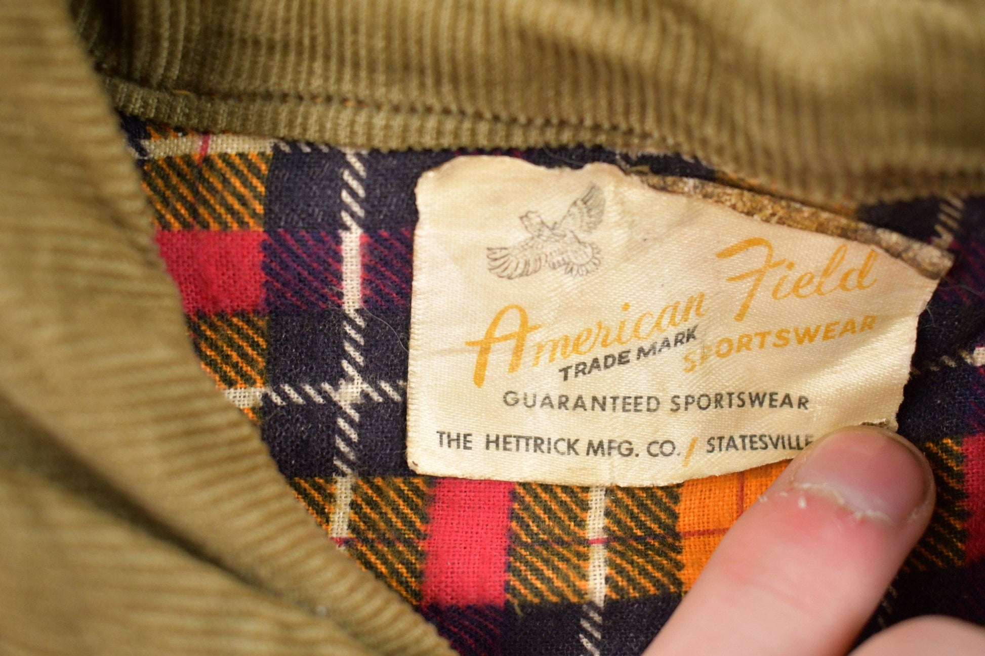Vintage 1970s American Field Canvas Jacket Men's Medium from propervintagecanada