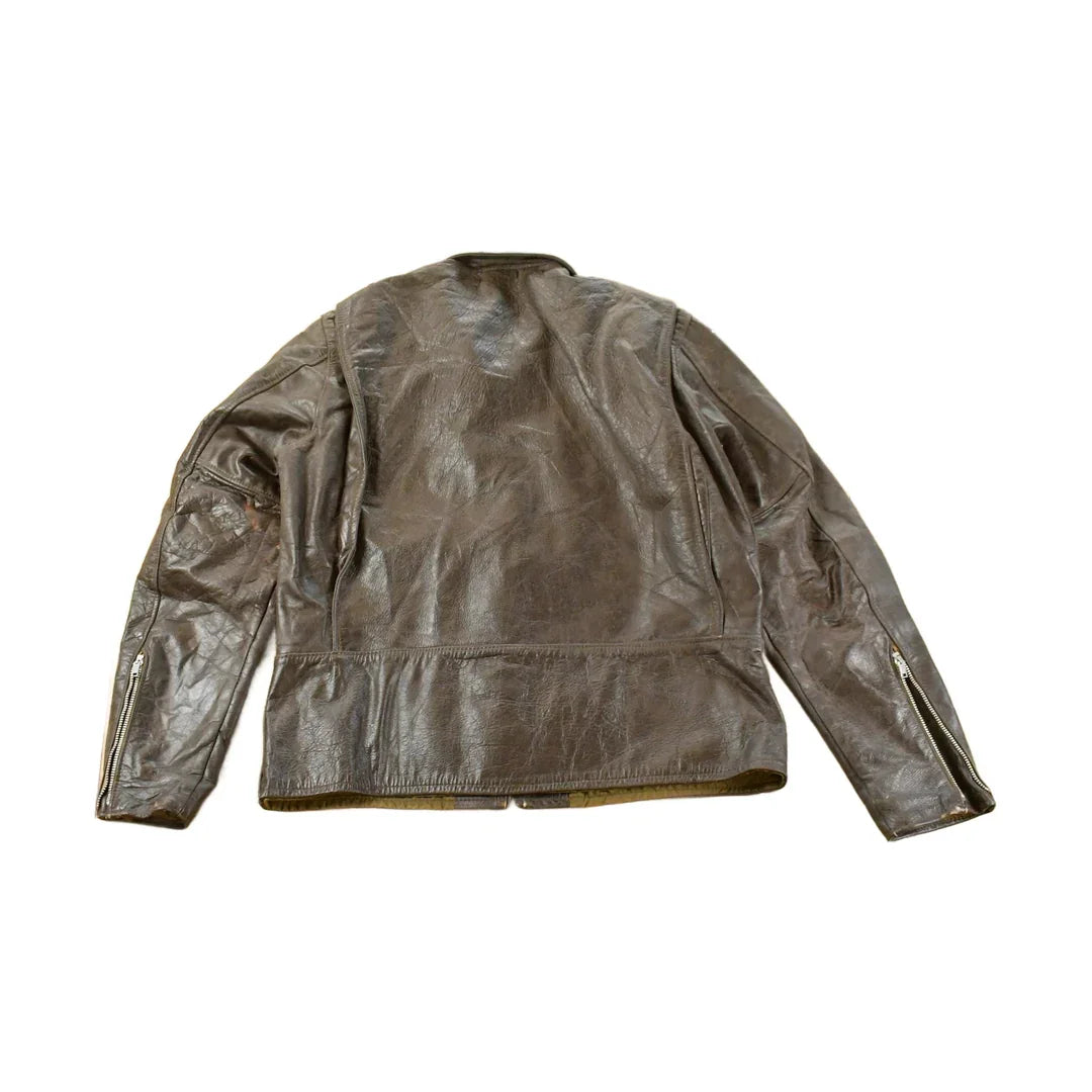 Vintage 1970s AMF Harley Davidson Leather Cafe Racer Jacket Men's Large from propervintagecanada