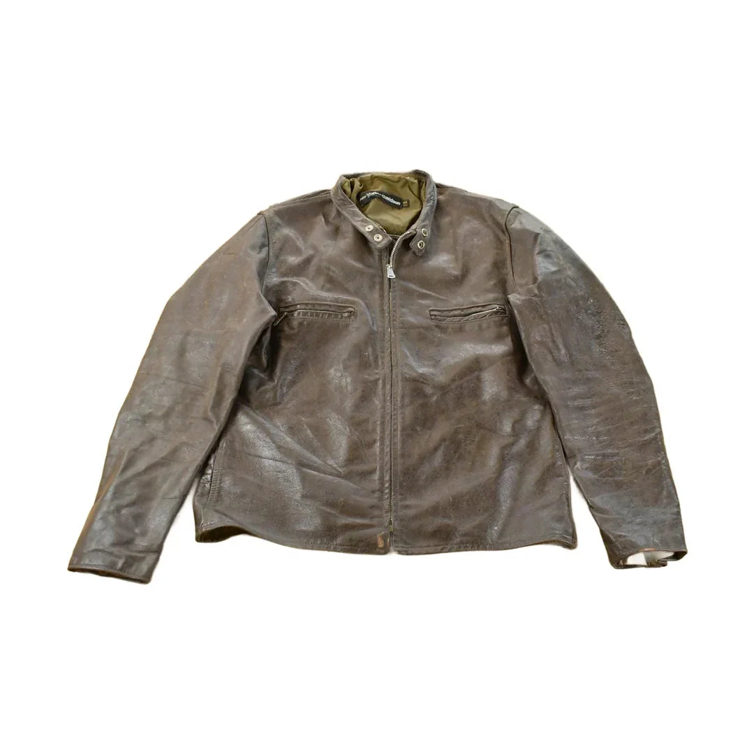 Vintage 1970s AMF Harley Davidson Leather Cafe Racer Jacket Men's Large from propervintagecanada