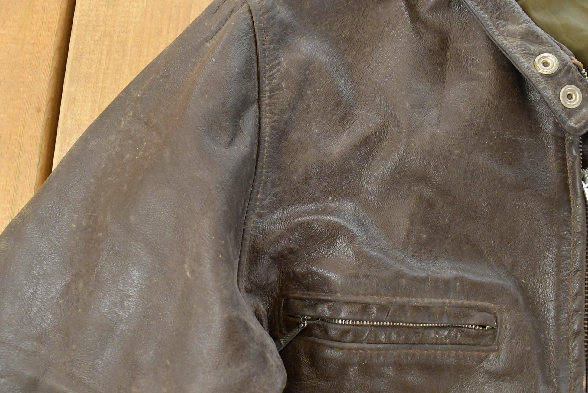 Vintage 1970s AMF Harley Davidson Leather Cafe Racer Jacket Men's Large from propervintagecanada