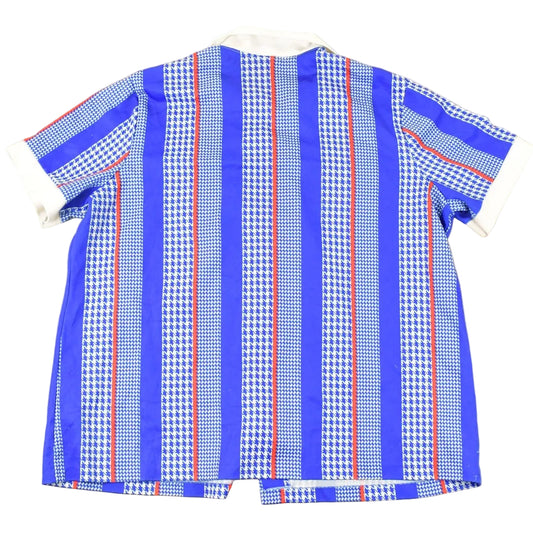 Vintage 1970s Andea New York Abstract Button Up Shirt Women's XL / Funky Crazy Pattern / Preppy Style / Boxy Fit from propervintagecanada